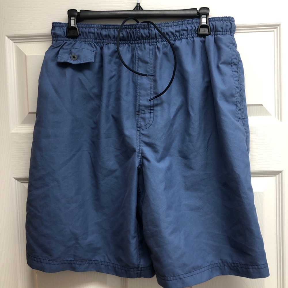 Nat Nast Navy and White Mesh Lined Swim Shorts